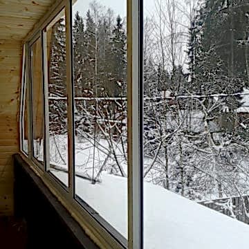 ДНТ "Афганец", Одинцовский район. Остекление коттеджа
Алюминиевые раздвижные окна "Provedal"