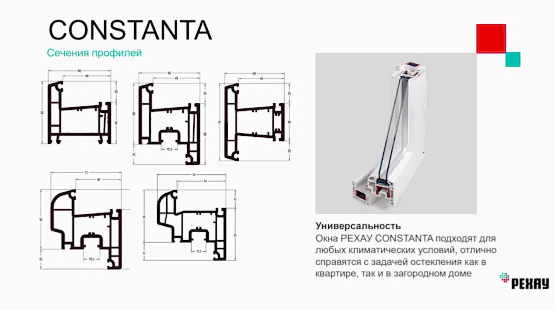 Пластиковые окна РЕХАУ CONSTANTA. Лучший в классе